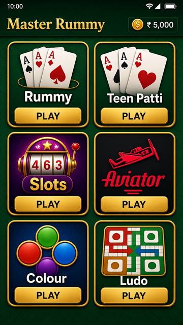 Master Rummy lobby preview